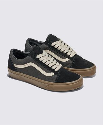 Vans Old Skool Heavy Canvas Zwarte Sportschoenen