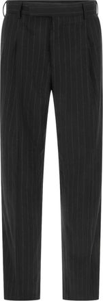 Pantaloni Torino Pantaloni Eleganti - - Trousers - Uomo - Nero - 2XL