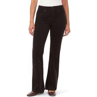Kensie The Natalie High Waist Bootcut Corduroy Pants in Chocolate Torte Cord at Nordstrom Rack, Size 10