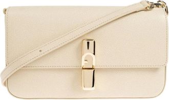 Furla Iride Crossbody S - Dames - Schoudertassen - Wit - ONE Size - Nylon - Tassen