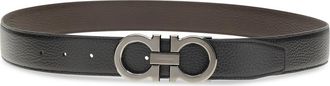Ferragamo Mens Leather Belt Black Calf Bos Taurus E Braces