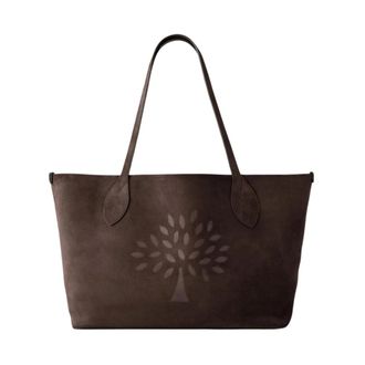 Mulberry Shopping Bags, female, Brown, ONE SIZE, Suede Tree Tote