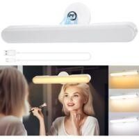 OEM Espejo De Vestir Inal&aacute;mbrico Con Luz Led, L&aacute;mpara Recargable De 4000 Mah, Luz Adhesiva Giratoria De 360&deg; Extra&iacute;ble Y Port&aacute;til - Crezuo