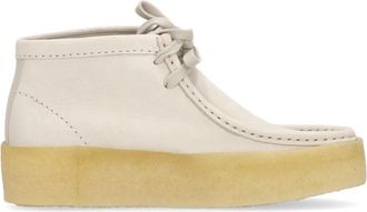 Clarks Wallabee Cup Moccasin Schoen - Dames - Veterlaarzen - Wit - 39 EU - Su&egrave;de - Schoenen