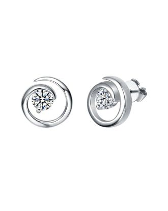 Genevive Silver Stud Earrings
