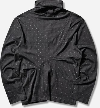 Kiko Kostadinov Men s Ohne Long Sleeve Mock Neck Top Black / Sapphire