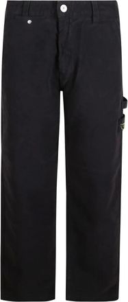 Stone Island button-fastening trousers - Black