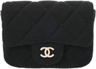 Chanel Black Jersey Fanny Pack (Pre-Owned)