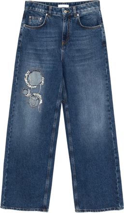 Area crystal-embellished jeans - Blue