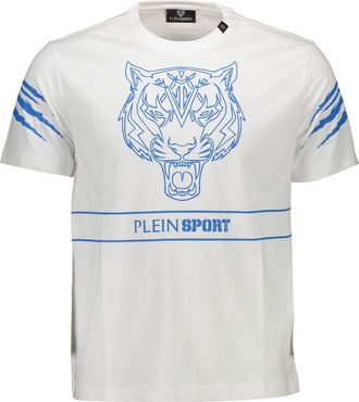 Plein Sport White Cotton Mens Mens T-Shirt