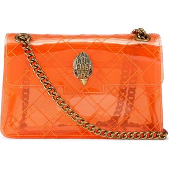Kurt Geiger Mini Kensington Vinyl Crossbody Bag in Orange at Nordstrom