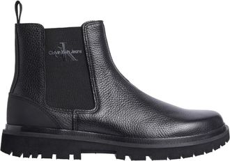 Calvin Klein Jeans Eva Mid Chelsea Boot - Heren - Chelseaboots - Zwart - 43 EU - Leer - Schoenen