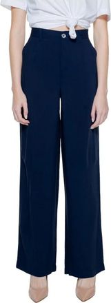 Street One Wide Leg Pants - Dames - Wijde Broeken - Blauw - M L32 - Broeken