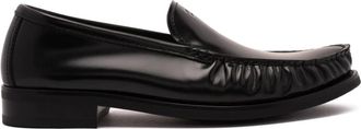 Prada Loafers, male, Black, 6 UK, Brushed Leather Loafers