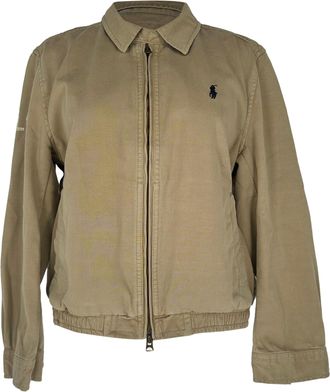 Ralph Lauren Polo Ralph Lauren 2-Way Zipped Jacket in Beige Cotton