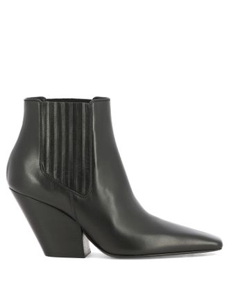 Casadei Womens Love Ankle Boots - Black Leather - Size EU 36