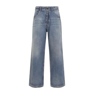 Maison Margiela Blue Cotton Straight-Leg Jeans