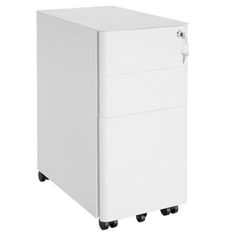 TecTake Filing Cabinet Parvus in White
