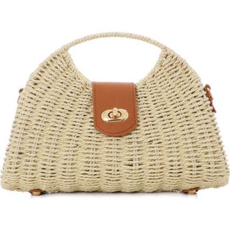 Adornia White Straw Picnic Basket Clutch at Nordstrom Rack