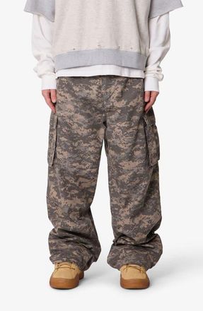 mnml Mega Baggy Cargo Pants in Digi Camo at Nordstrom, Size X-Large