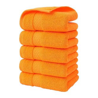 OEM Hand Towels - 400 Gsm Ringspun Cotton - 14x30 Inches - Bathroom Towel Set - 5 Pieces