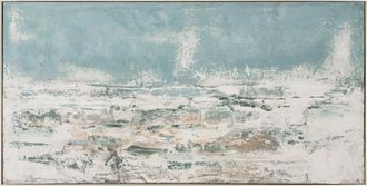 Schubiger M&ouml;bel Bild Abstrakte Farbkomposition in Beige, Blau