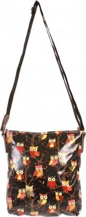 Generic Owl patterned Cross Body shoulder bag 25cm