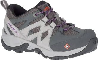 Merrell Womens Siren Alloy Toe Work Shoe In Grey