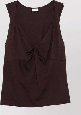 Dries Van Noten tank top cotton deep v-neckline