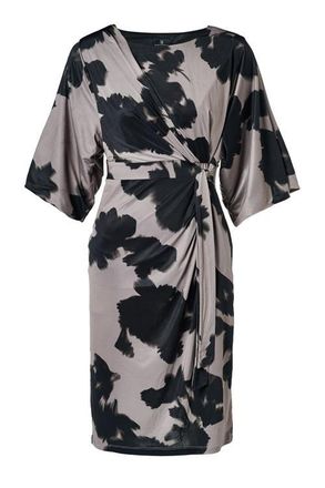 Mart Visser Milan Print Jurk Zwart / Grijs