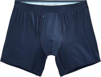 Mack Weldon SILVER HD Micromodal Boxer Briefs in True Navy at Nordstrom, Size X-Large