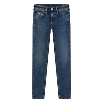 Diesel Slim-fit Jeans, female, Blue, Size: W23 Dark blue jeans in durable denim