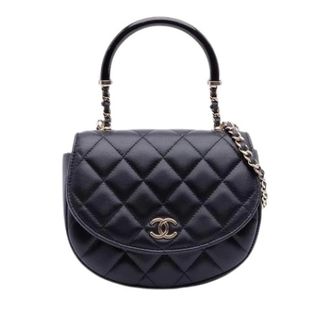 Chanel Pre-owned Vintage Handtas - Dames - Pre-owned - Zwart - Maat: ONE Size Leer