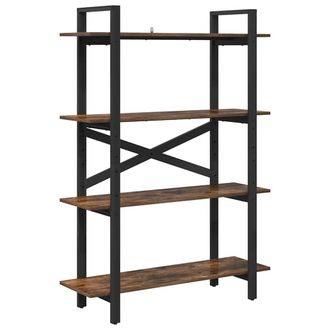 vidaXL Vidaxl Libreria 4 Livelli 100 X 33,5 X 140 Cm Legno