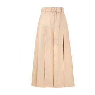 Zimmermann Hypnotic Wool Culotte - female - Zimmermann - Wide Trousers - Beige - 2XS - Trousers