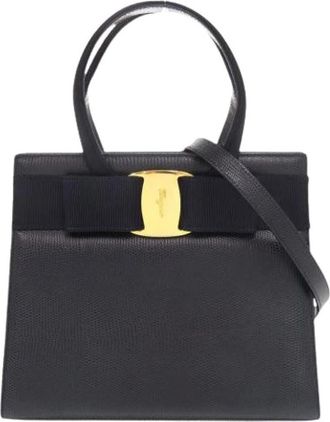 Ferragamo Pre-owned Schoudertas - Dames - Vintage Handtas - Blauw - ONE Size - Vintage