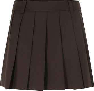 Dunst Classic Pleated Mini Skirt With Built-In Briefs