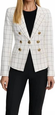 Smythe Mini Not A Mini Double Breasted Blazer In Ivory