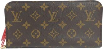 Louis Vuitton Pumpkin Dot (Yayoi Kusama) Marron Rouge Coated Canvas Long Wallet (Bi-Fold) (Pre-Owned)