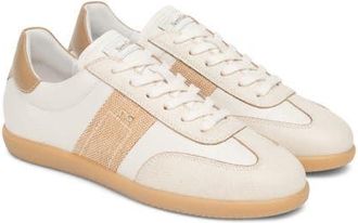 Nero Giardini Low Top Sneaker in White/Beige at Nordstrom, Size 10Us