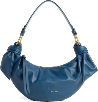 Coccinelle Borsa a spalla Furoshiki piccola - Blu