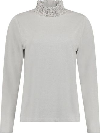 Bloomings Dames, Tops, Grijs, Maat: XL Jersey