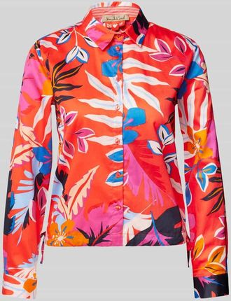 Smith & Soul Slim Fit Hemdbluse mit 3/4-Arm in Rot, Gr&ouml;&szlig;e XL