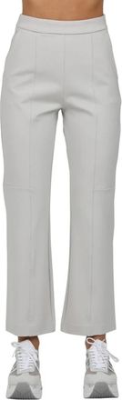 Max Mara Milano Jersey Broek - Dames - Vrijetijds broeken - Wit - S - Broeken