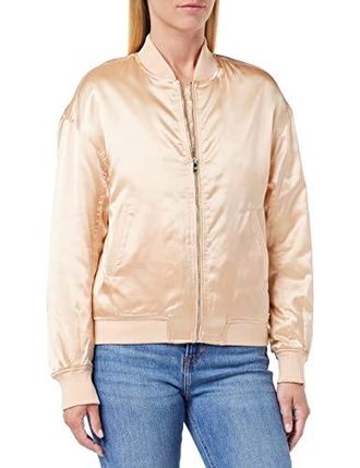 Calvin Klein Jeans Damen OKKI LW Padded Bomber Jacke, Cremefarben, 32