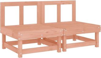 vidaXL Sof&aacute;s Centrales De Jard&iacute;n 2 Uds Madera Maciza De Abeto Douglas Vidaxl