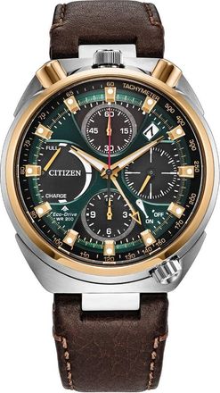 Citizen Promaster Tsuno Chrono Racer Chronograph Green Dial Mens Watch AV0104-06W