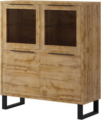 Habitat et Jardin Vajillero 4 Puertas Eden Madera Y Metal