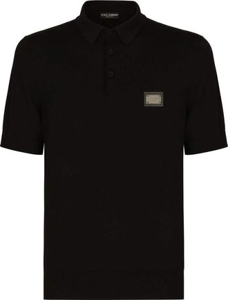 Dolce & Gabbana Virgin Wool Polo With Logo