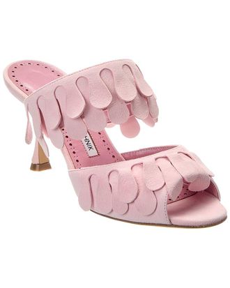 Manolo Blahnik Kelna 70 Suede Sandal